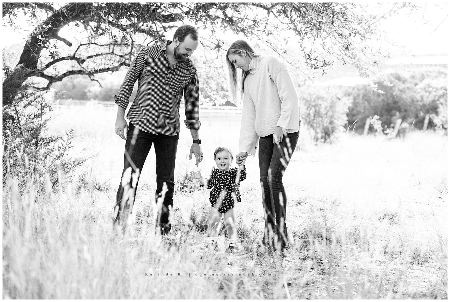 Dripping Springs Family Portraits with Toddler