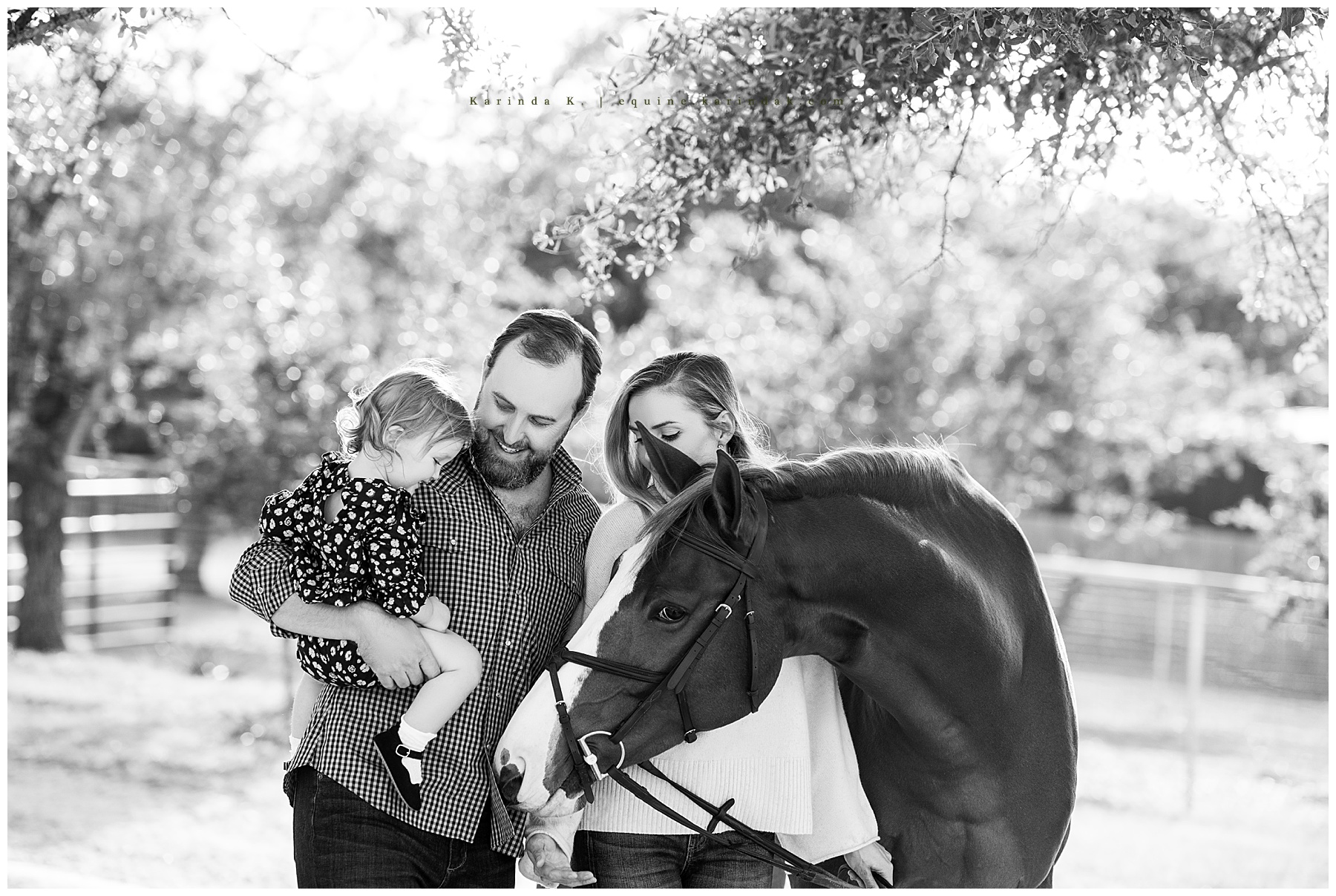 Equestrian Family Portraits with Toddler