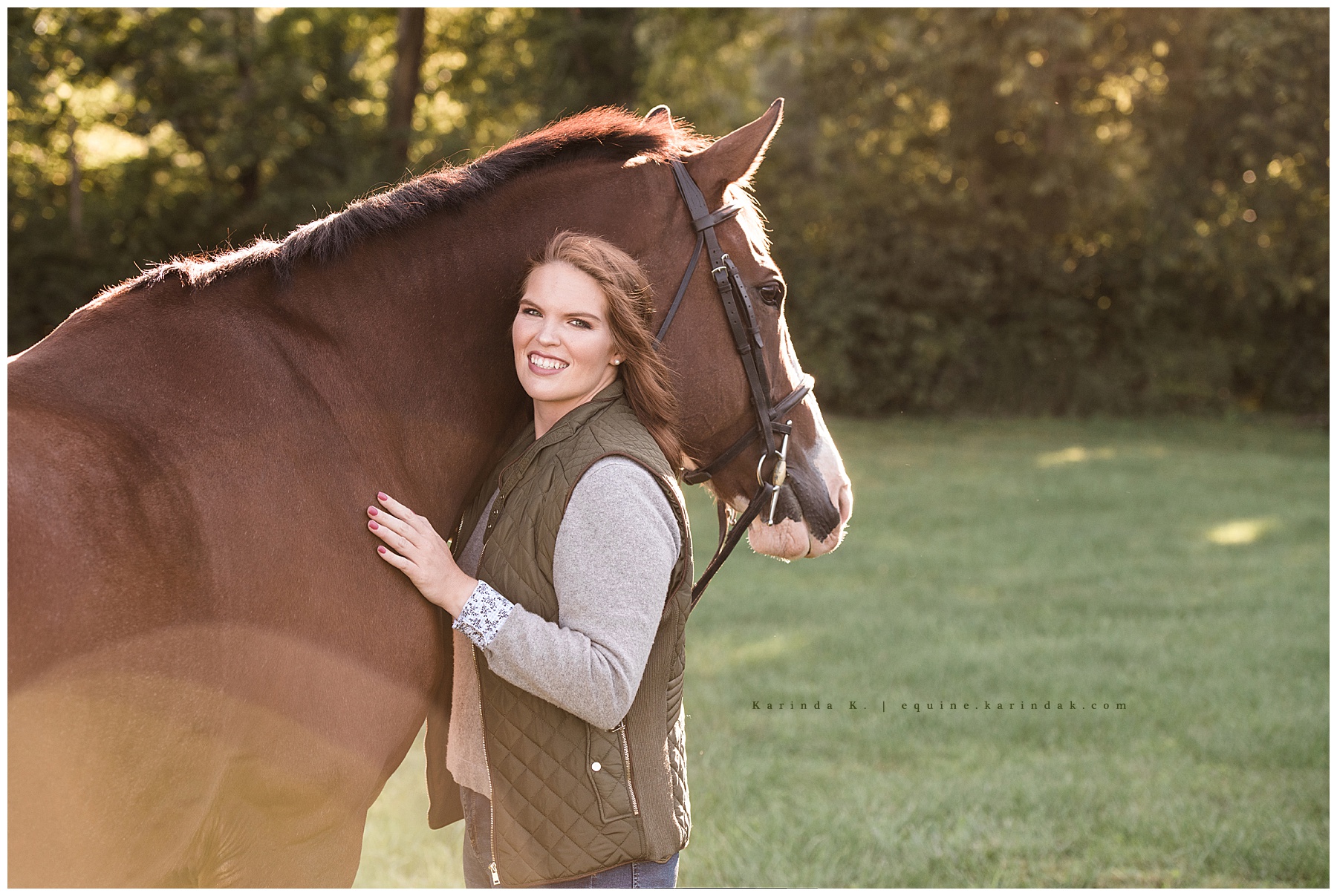 horse and rider outdoor portraits 