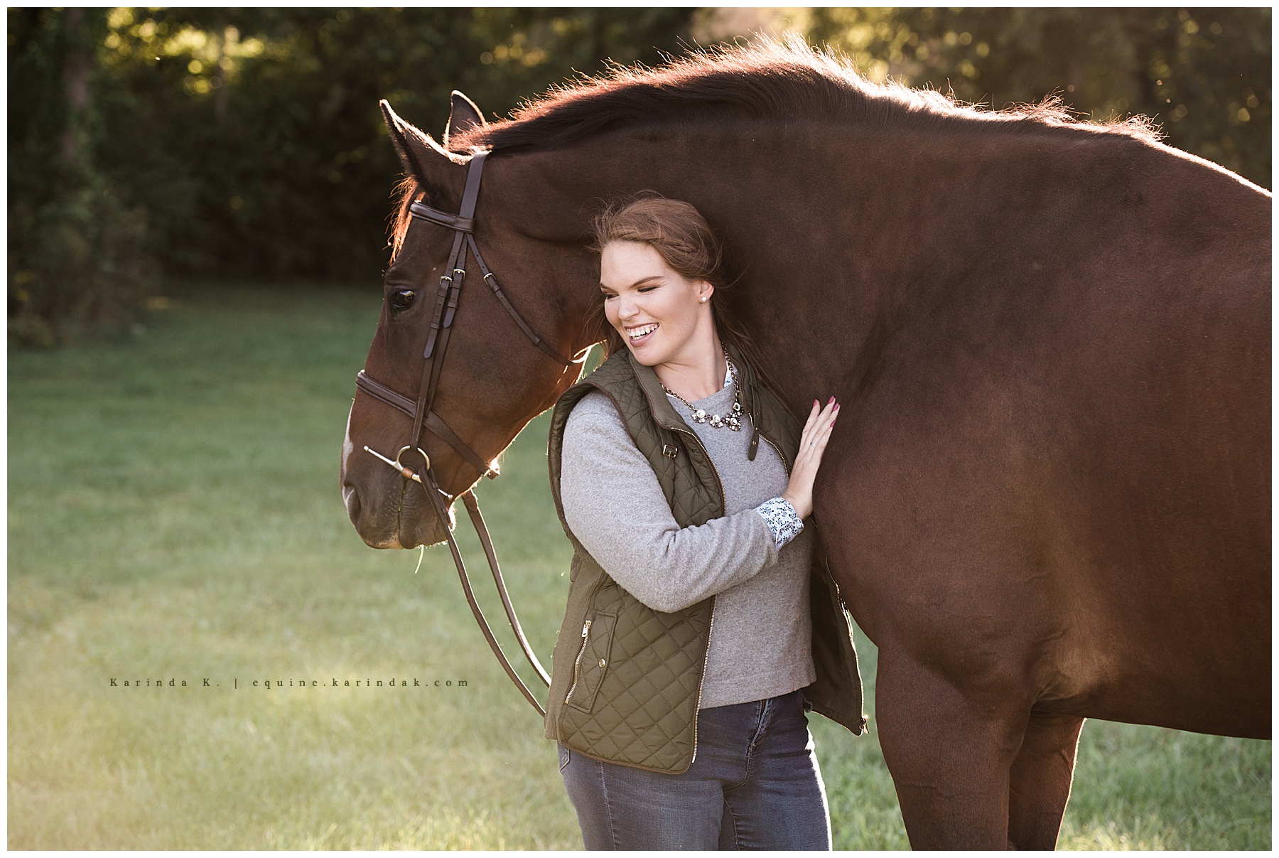 horse and rider casual portraits 