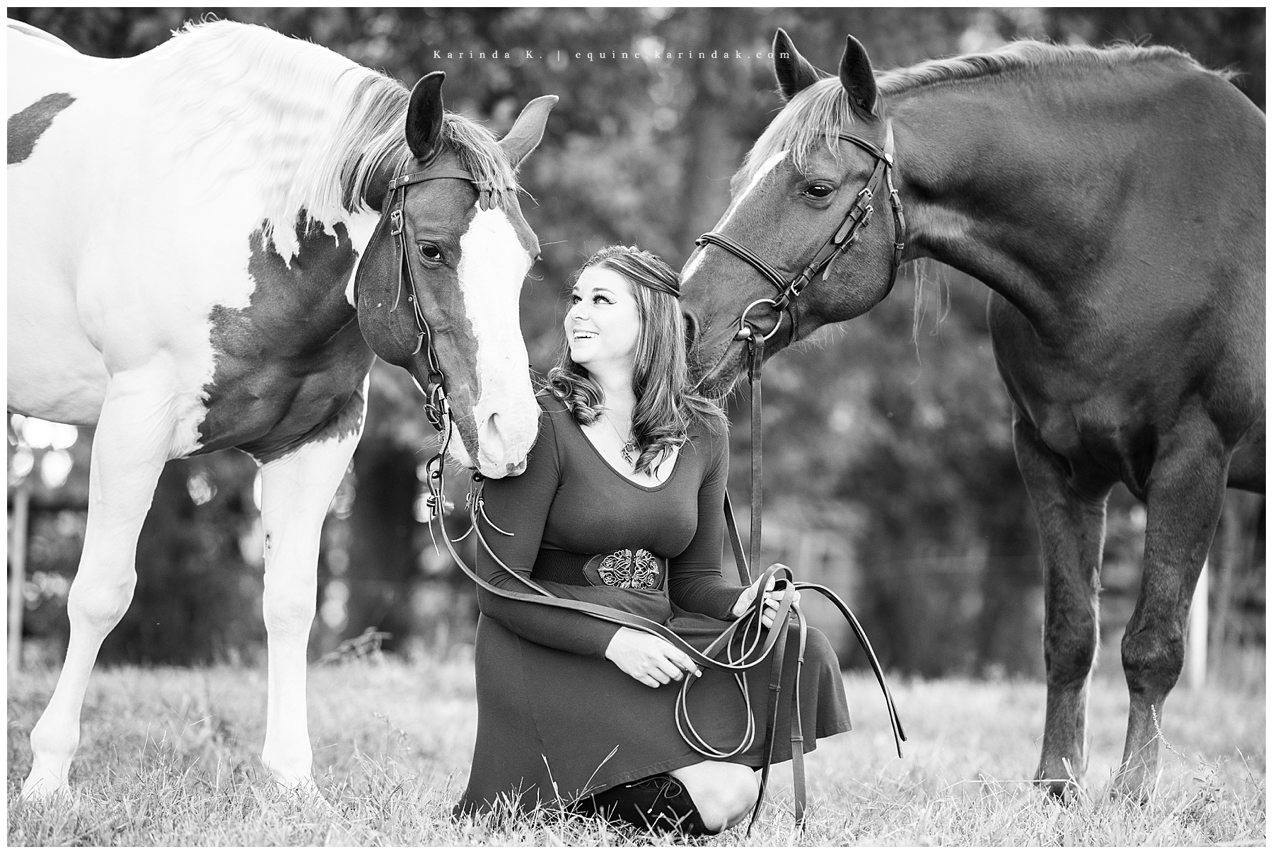 Horse & Rider Photos with Multiple Horses Ohio Photographer