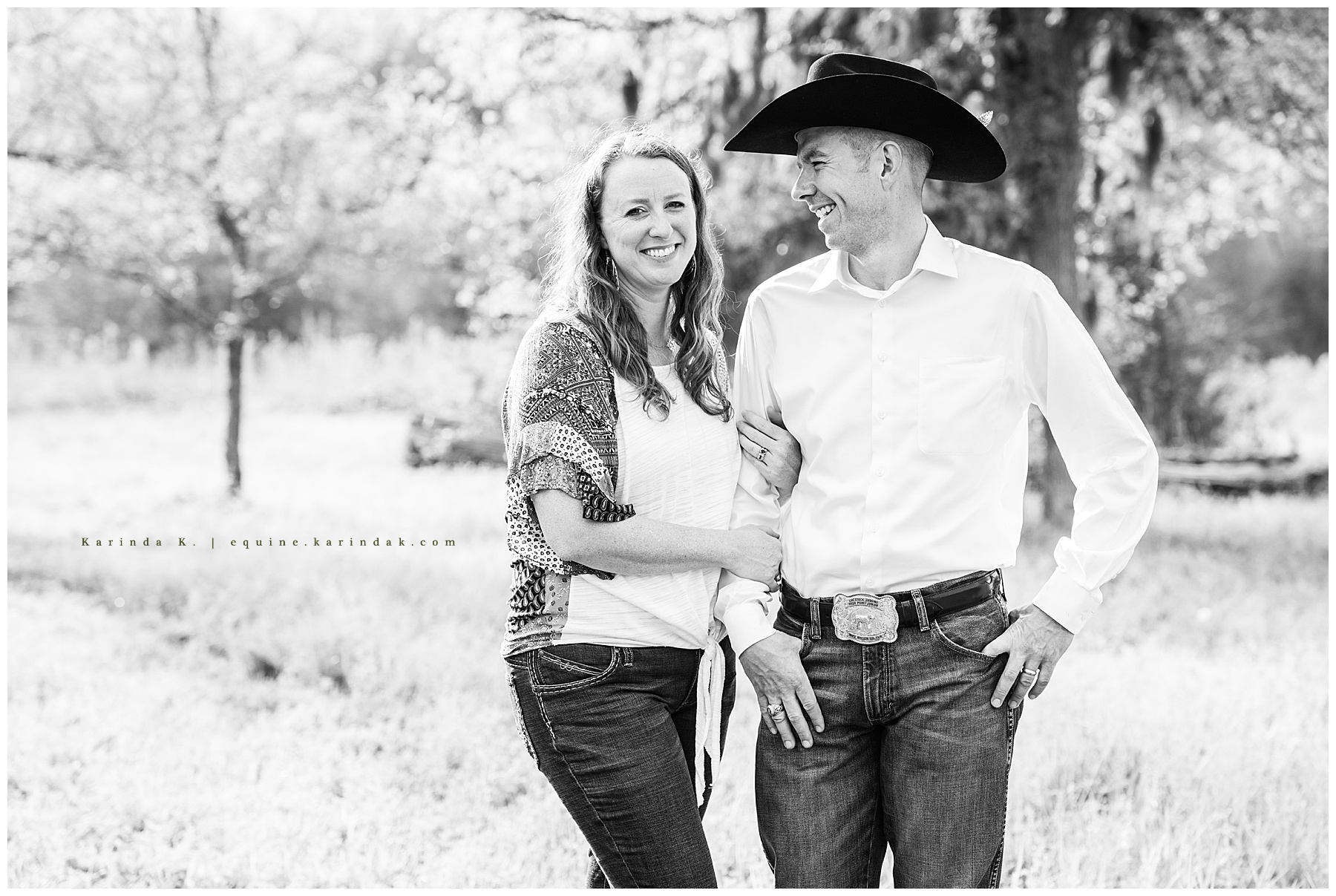 outdoor family portrait black and white field 