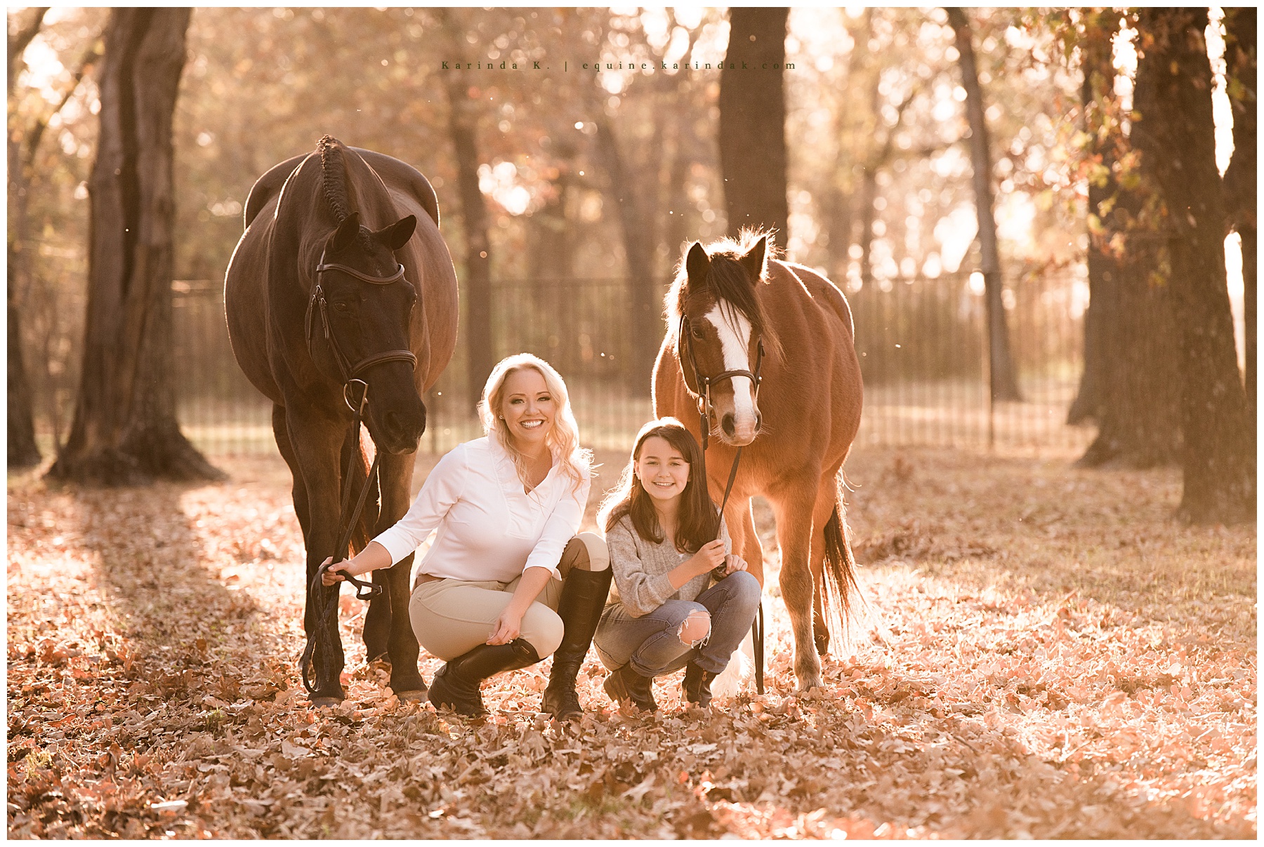 equestrian mother daughter horse & rider portraits texas