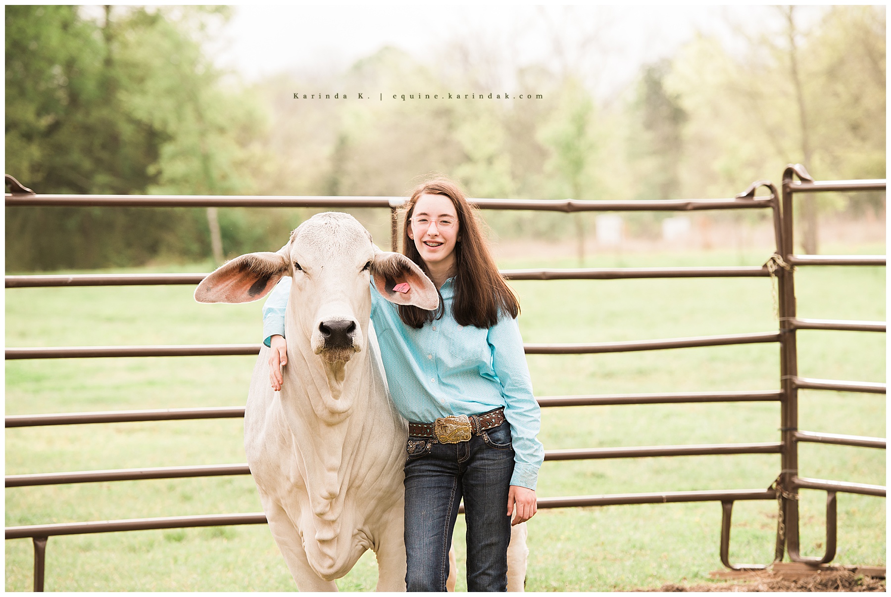 teen and cow portraits