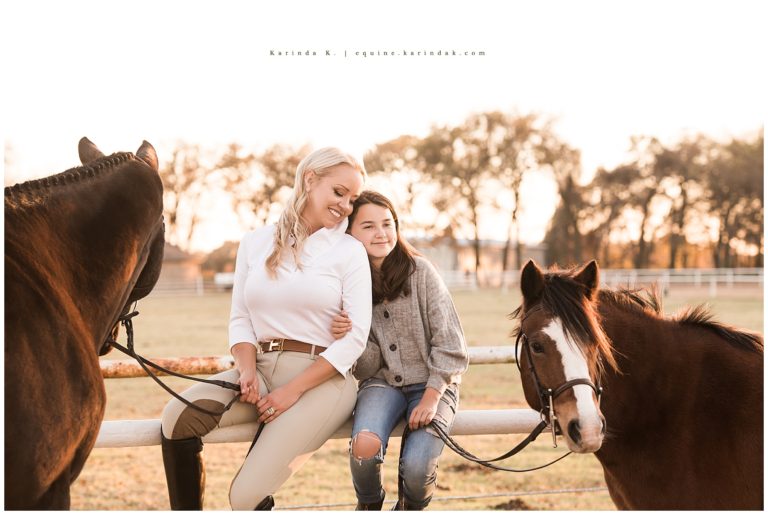 Mother-Daughter Horse & Rider Portraits | Aubrey, TX