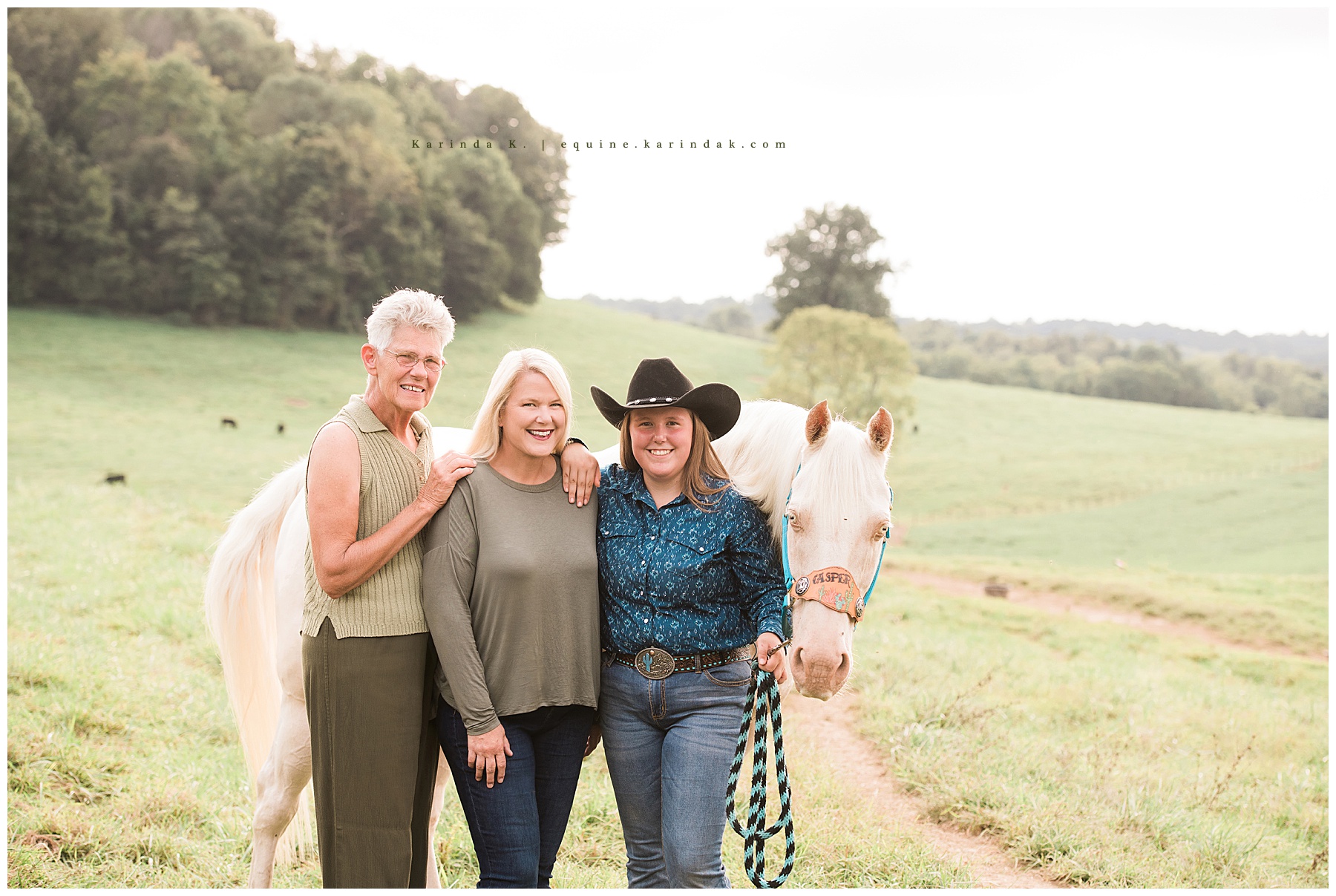 horse and rider family portraits 