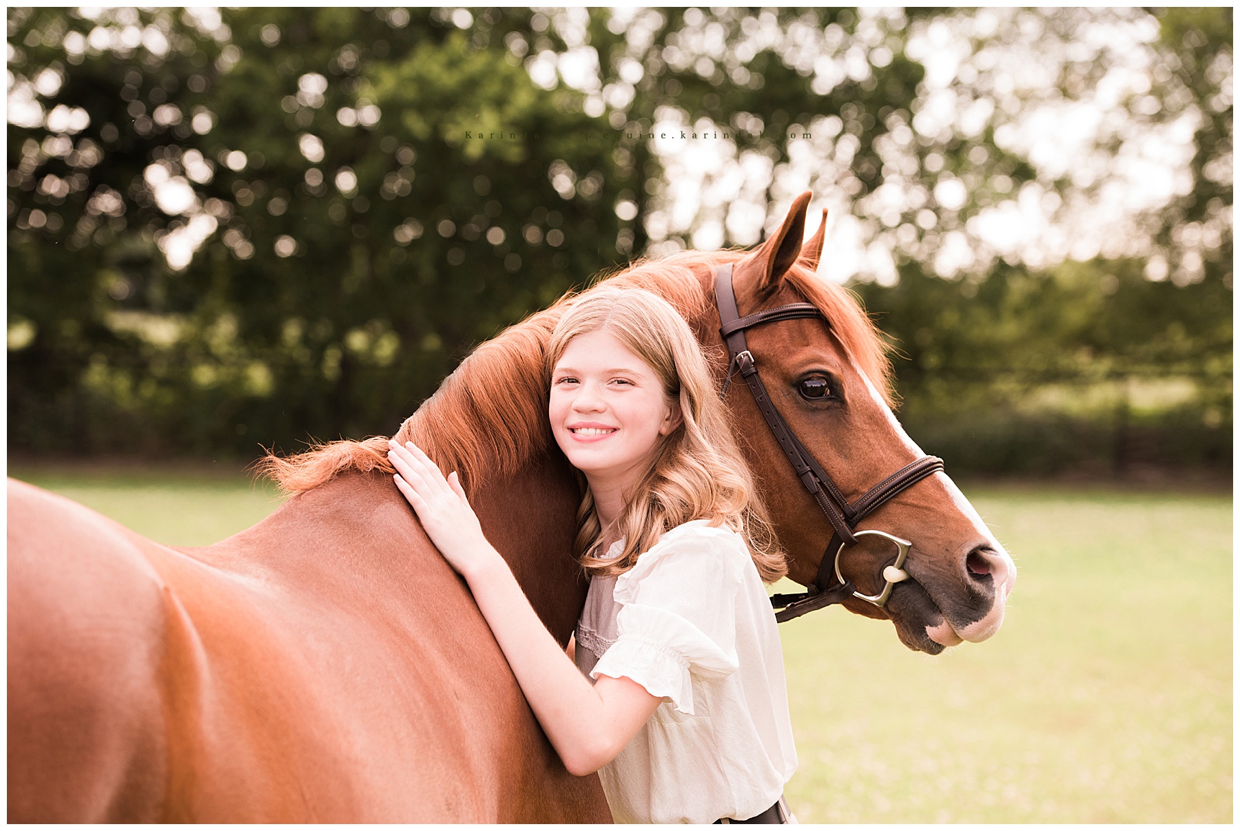 horse and rider snuggle portraits 