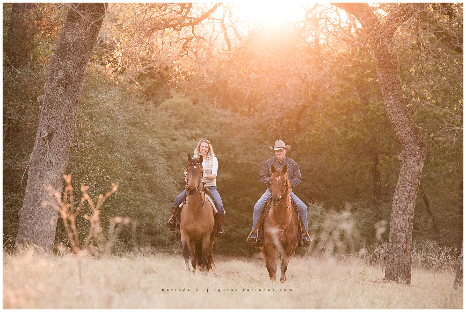 Katy Equine Clinic Vet Dr. Stone Couples Portrait