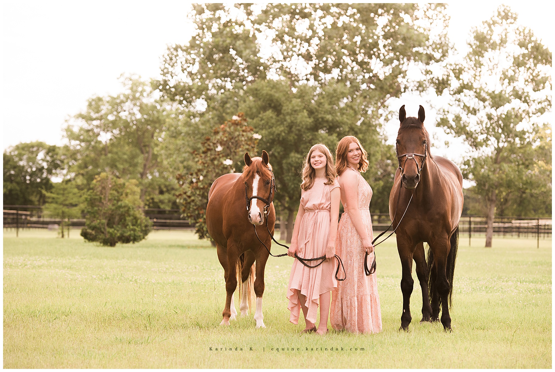 sister horse and rider portraits 