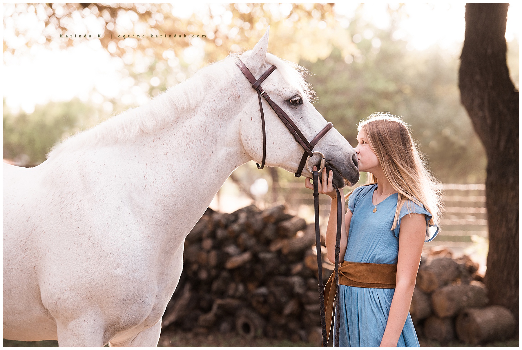 horse and rider kisses 