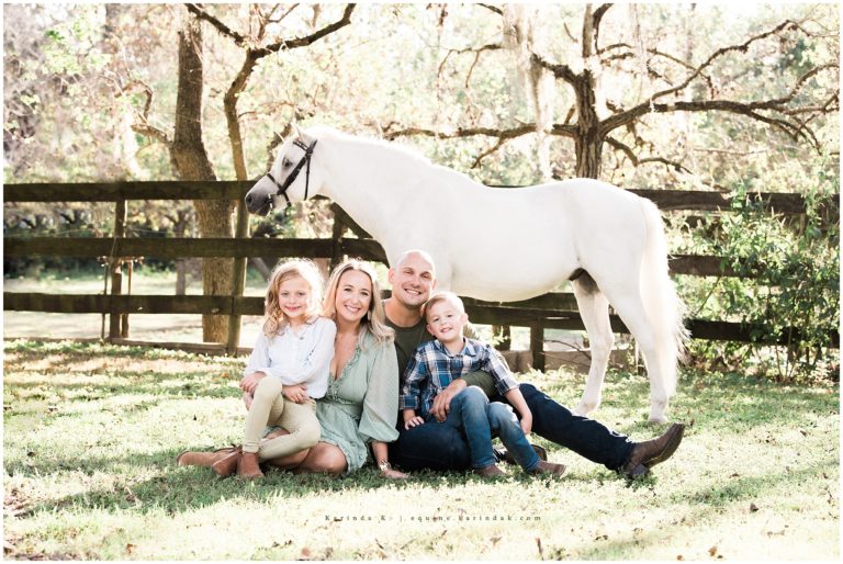 Lebsack Family Portraits With Family Pony | Houston, TX