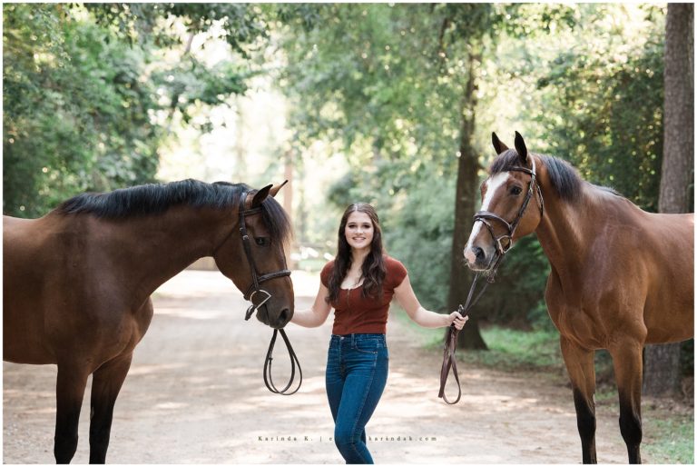 Tally Ho Farm | Equestrian Senior Portraits The Woodlands, TX